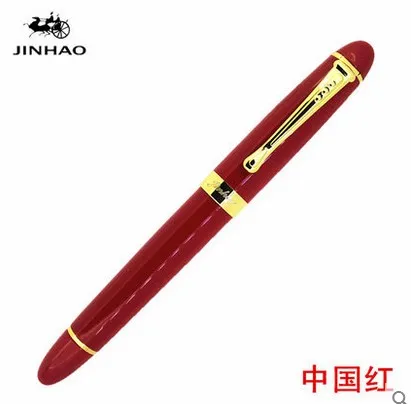 JINHAO X450 передовые перьевая ручка, покрытие из 18 к GP чернильная ручка NIB 23 цвета можно выбрать упаковку с черной ручкой мешочек Горячая распродажа - Цвет: kk