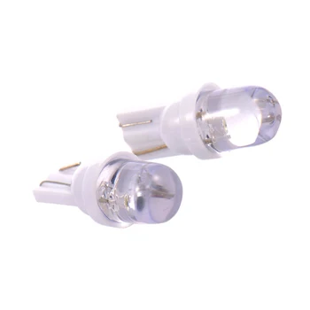 

10 X SUPER BRIGHT LED T10 W5W 168 Wedge Light T10 194 501 Round Head BUBBLE Side Dashboard Number Plate Lamp Bulb