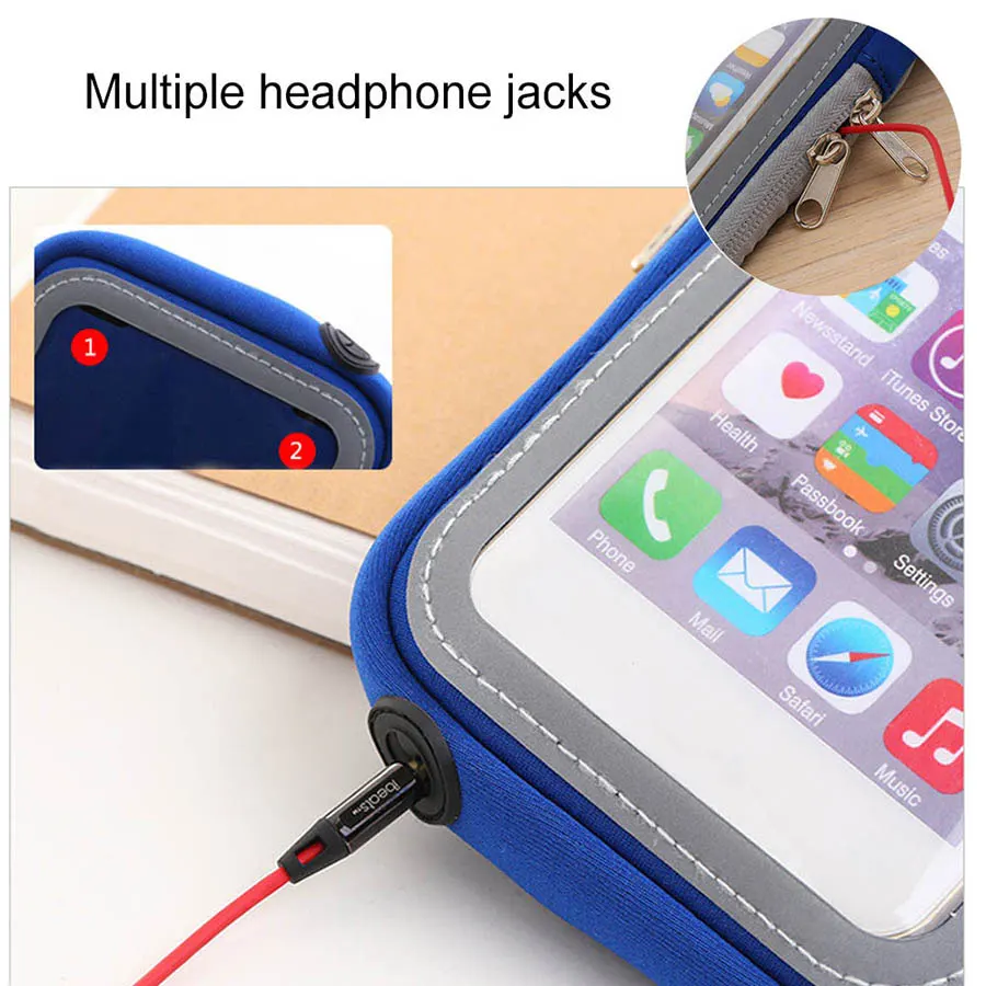 Sport Armband Touch Screen Phone Bag Case Universal for 4-6 inch Mobile Phone Running GYM Arm band Pouch Cover for iPhone Xiaomi (3)