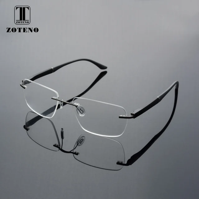 Special Offers Rimless Spectacle Frame Classic Myopia Computer Optical Prescription Clear Lens Eye Glasses Frame For Men High Quality #88013