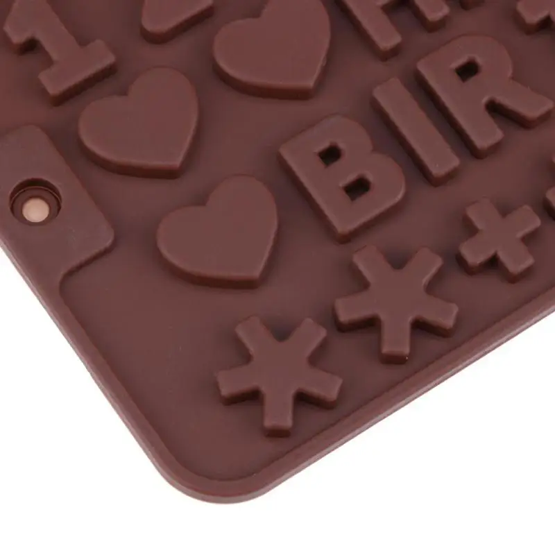 Антипригарные силиконовые формы для шоколада цифры буквы формы для льда DIY Инструменты для украшения печенья и тортов формы для выпечки торта Формы для выпечки