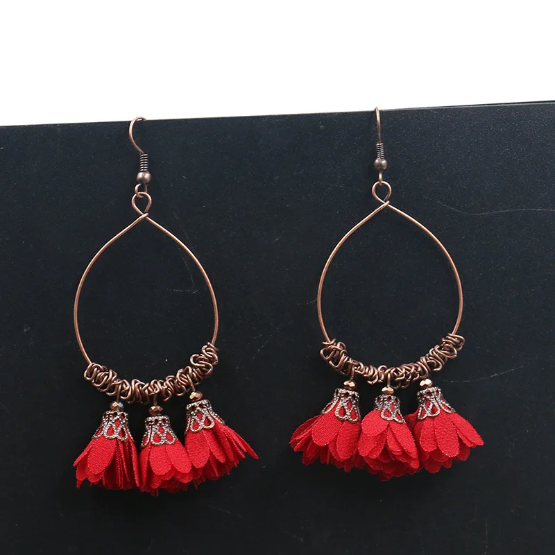 8Seasons Fashion Women Drop Earrings Antique Copper Round Circle Pendants Colorful Tassel Trendy Earrings Classic Gift,1 Pair
8Seasons Fashion Women Drop Earrings Antique Copper Round Circle Pendants Colorful Tassel Trendy Earrings Classic Gift,1 Pair