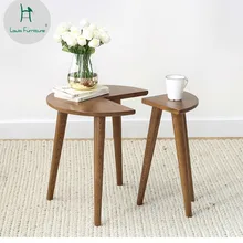 Луи мода твердой древесины чайный столик несколько скандинавских простой современная мебель дубовый композитный небольшой круг