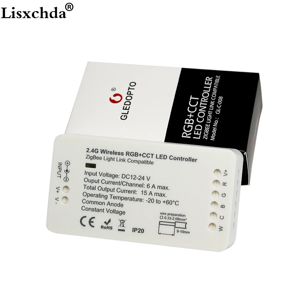 Светодиодный контроллер ZIGBEE 16 миллионов RGB + CCT WW/CW zigbee светодиодный zll приложения