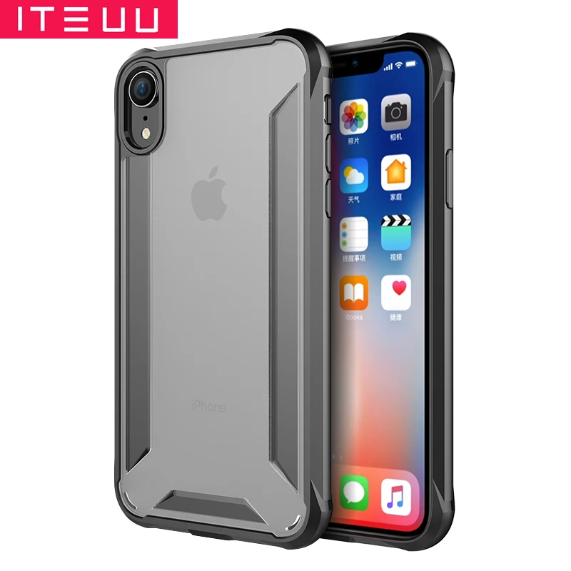 

ITEUU Matte Heavy Duty Protection Anti-knock Case for iphone X XS Max XR Cases Shockproof Back Cover for iphone XR X XS MAX