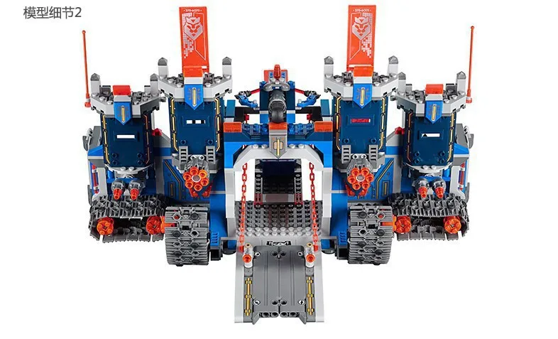 

2018 lepines Nexus Knights The Fortrex Castle Building Block Clay Aaron Fox Axl gift block figure toy for kid