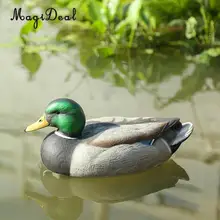 Magideal realista plástico pato mallard chamariz texas estilo mortal caça isca de pesca drake para o jardim decoração para casa acessório