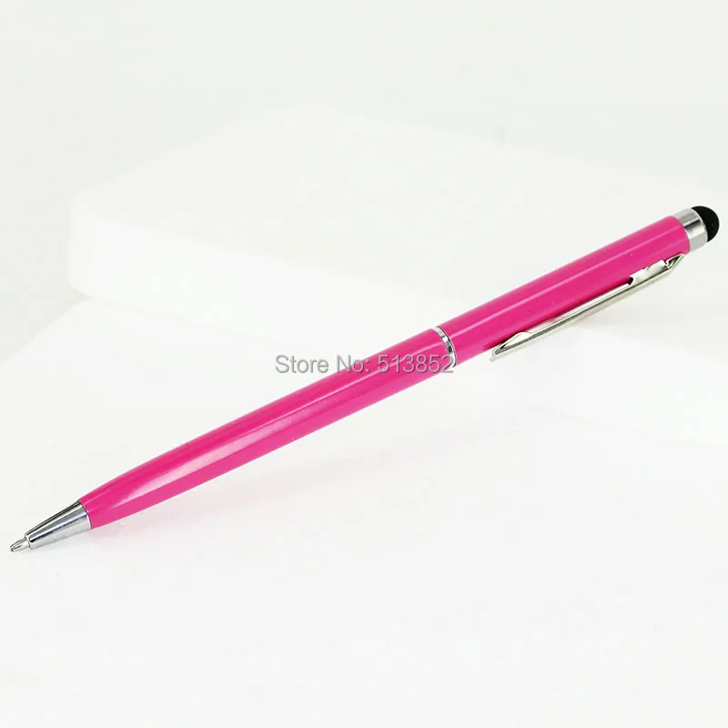 KTG1089F_1_2 in 1 Stylus Touch Pen + Ball Pen iPhone 6S 7 7 Plus iPad 4 5 6 iPod Touch Suit for Universal Smart Phone Tablet PC Pen