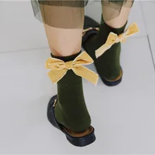 Дышащие женские носки хлопковые летние носки без пятки с бантом в стиле ретро Популярные стильные носки милые забавные эластичные мягкие носки высокого качества Meias Soxs