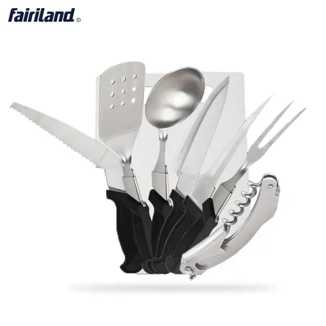 Online Shop Bbq Tools Cookware 8 Pieces Kit Cookset Backpacking