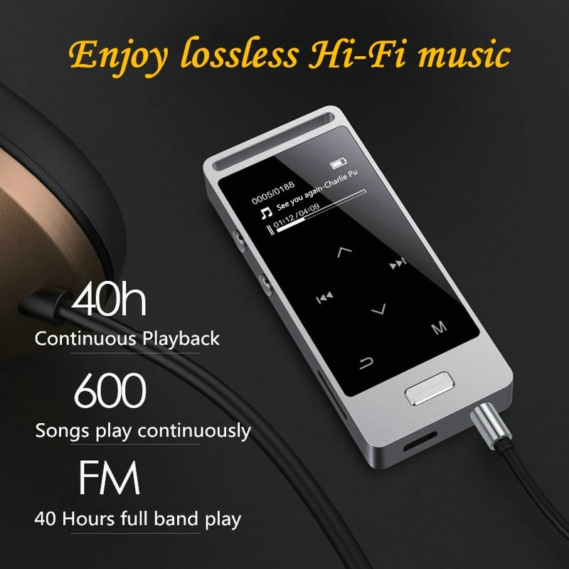 

Touch Screen MP3 Player 8GB Yescool X3 Metal APE/FLAC/WAV High Sound Quality Lossless Music Player lyric display with FM radio