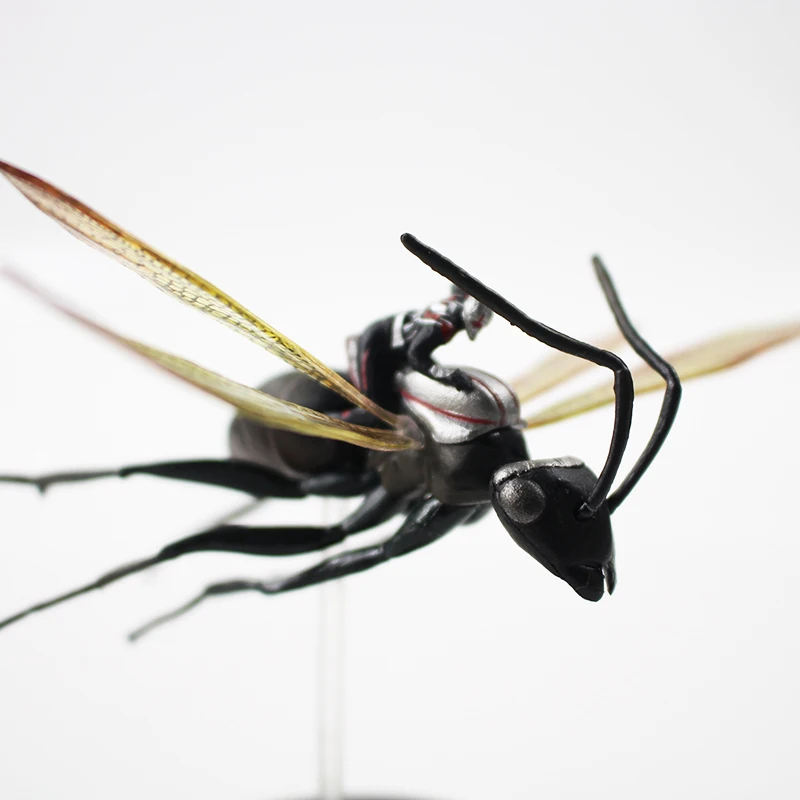 

8cm Super Hero The Antman Figure Toy Ant Man on Flying Ant Scott Lang Model Doll Collectible Toy