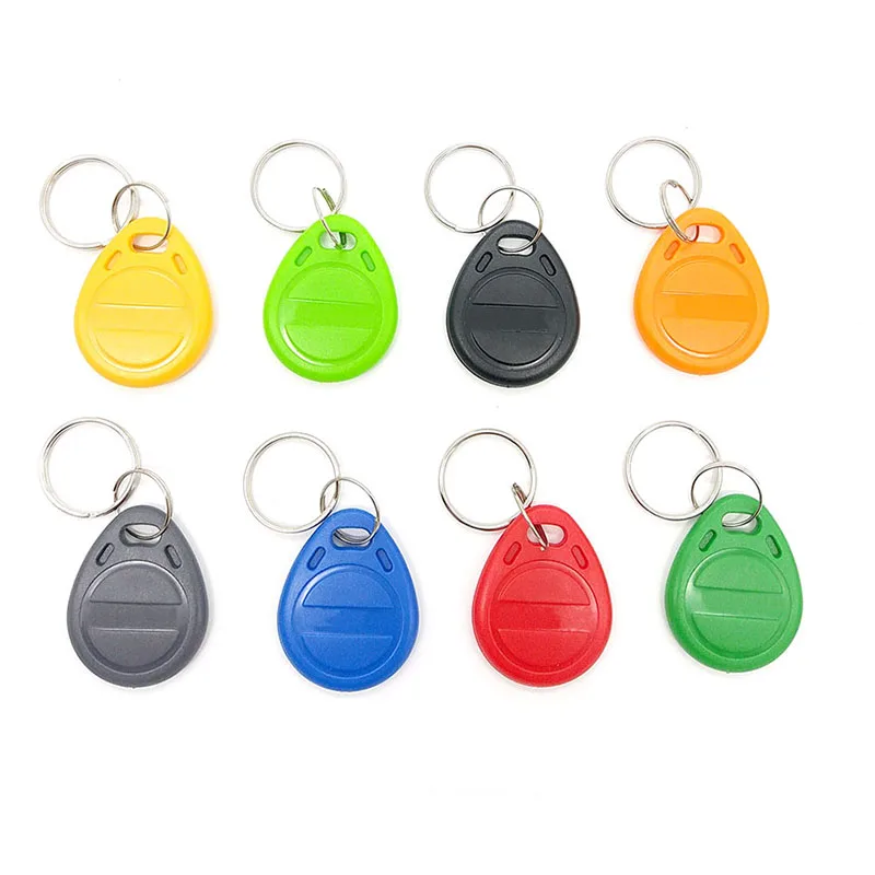 100pcs EM4305 T5577 Copy Rewritable Writable Rewrite Duplicate RFID Tag Proximity Token Keyfobs Ring Copy 125Khz Card