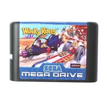 Игра Sega Mega Drive card-Wacky гонки для 16 бит игра Sega Mega Drive картридж Megadrive Genesis система