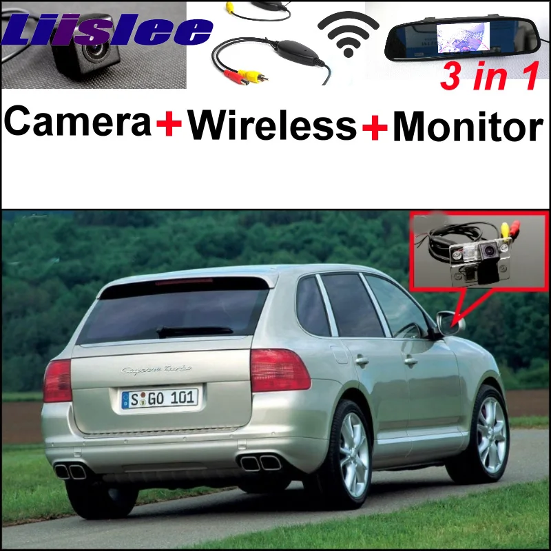 

3 in1 Special Rear View Wifi Camera + Wireless Receiver + Mirror Monitor Easy Parking System For Porsche Cayenne 9PA 955 957 958
