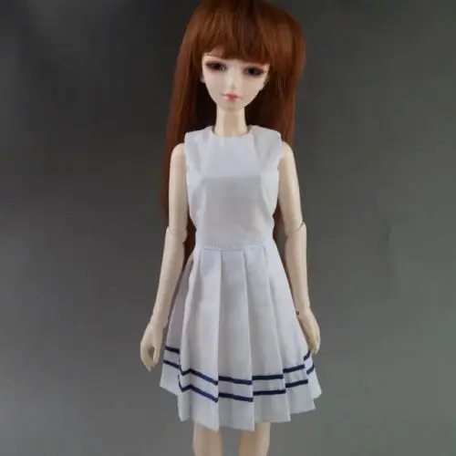 BJD белые длинное платье форма наряды Костюмы для 1/3 60 см высокие женские куклы SD DK