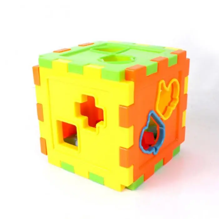 Детские игрушки красочный квадратный подбор сортировка коробка Детские Ранние развивающие детские игры фото головоломки игрушки YJS дропшиппинг