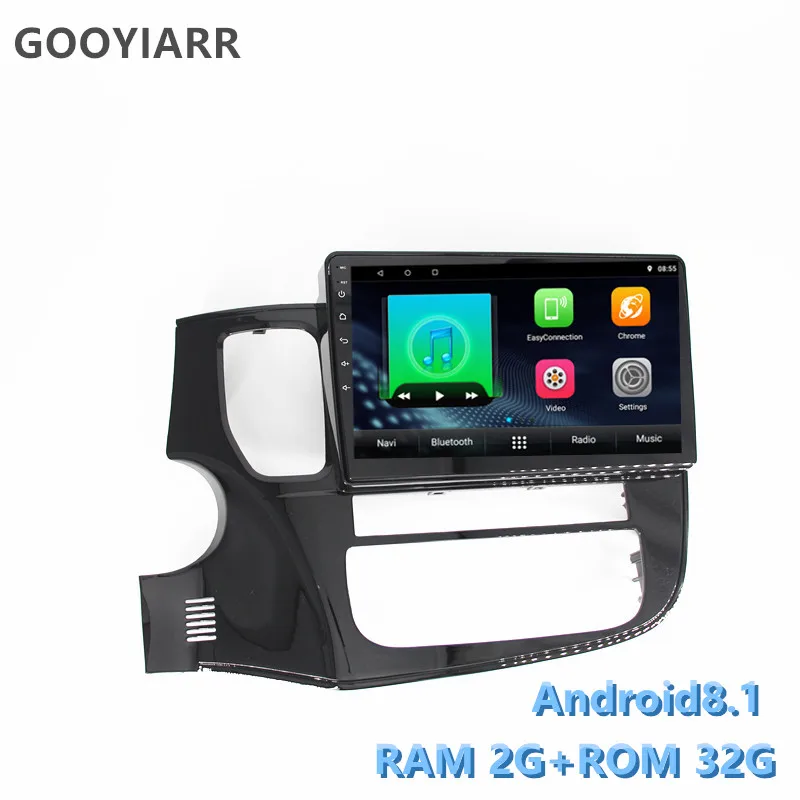 Clearance 2din Car Android8.1 gps multimedia vedio player For  Mitsubishi Outlander 2013 2014 2015 2016 2017 2018 stereo radio 4