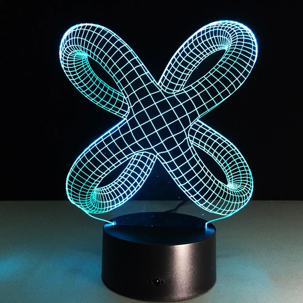 Lámpara de ilusión 3D creativa LED luz nocturna 3D abstracto artista gráficos Lamparas atmósfera lámpara iluminación novedad decoración del hogar Lámpara de ilusión 3D creativa LED luz nocturna 3D abstracto artista gráficos Lamparas atmósfera lámpara iluminación novedad decoración del hogar