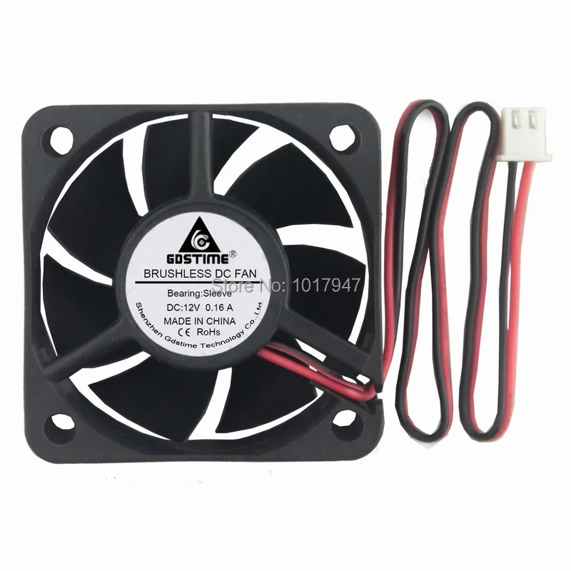 200 шт./партия Gdstime DC 12 В 2Pin 50 мм 5020 50x50x20 охлаждения Cooler канал вентилятор|flow fan|cooling fan