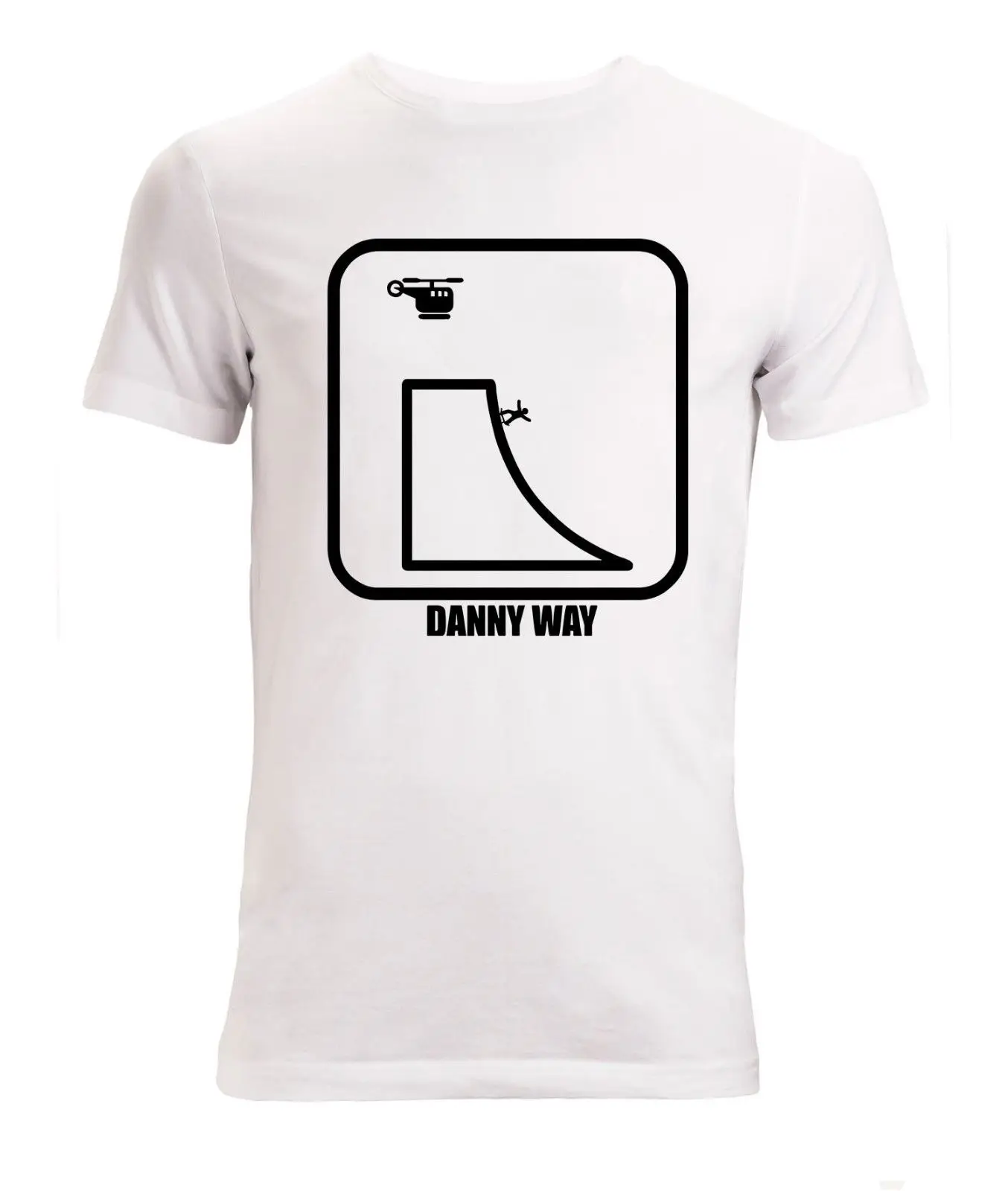 Скейтбординг Danny Way Стиль Искусство мужская белая футболка Размеры S XXXL брендовые