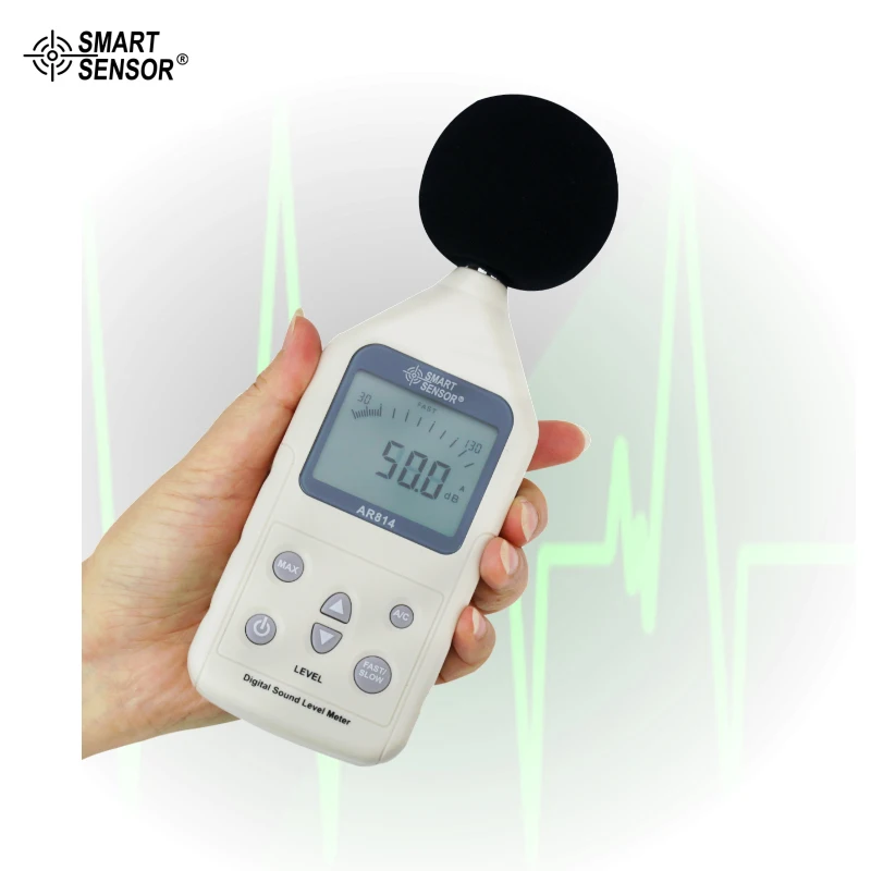 

Handheld Digital Sound Level Meter, Noise Level Tester, Decibel Meter Smart Sensor AR814