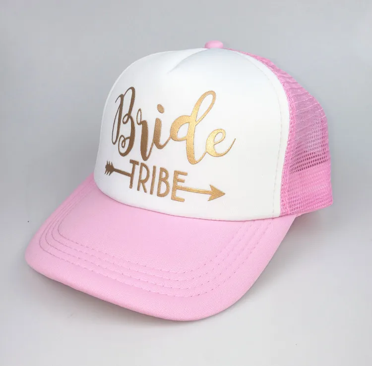 C&Fung Bride truckers high quality bride Tribe gold letter Arrow hats bridesmaid gift bachelor party Beach summer style Hat Cap baseball caps for women Baseball Caps