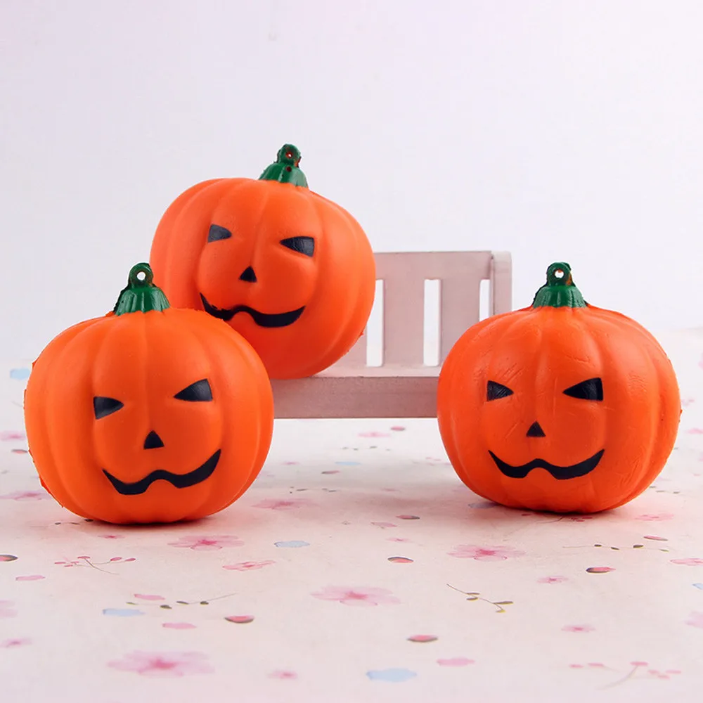

Squishy Kawaii Jumbo Toys Slow Rising Squeeze Halloween Pumpkin Stress Reliever Stress Relief Antistress Funny Toy Decor JA08b