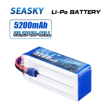 

SEASKY 6S lipo Battery 22.2V 5200mAh 60C RC battery lipo 22.2V Battery XT60 for FPV drone