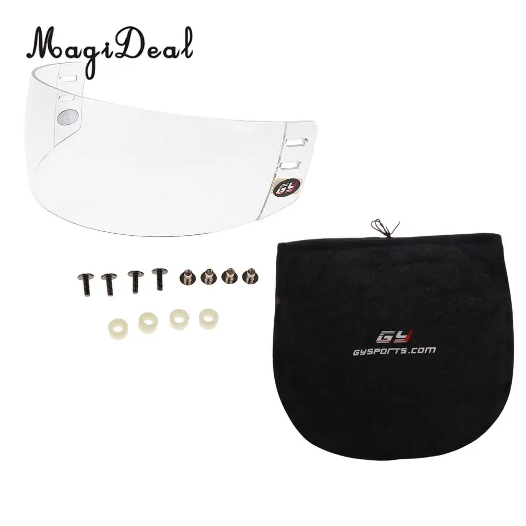 MagiDeal CE Approval Anti fog Anti scratch Ice Hockey Visor Shield with ...