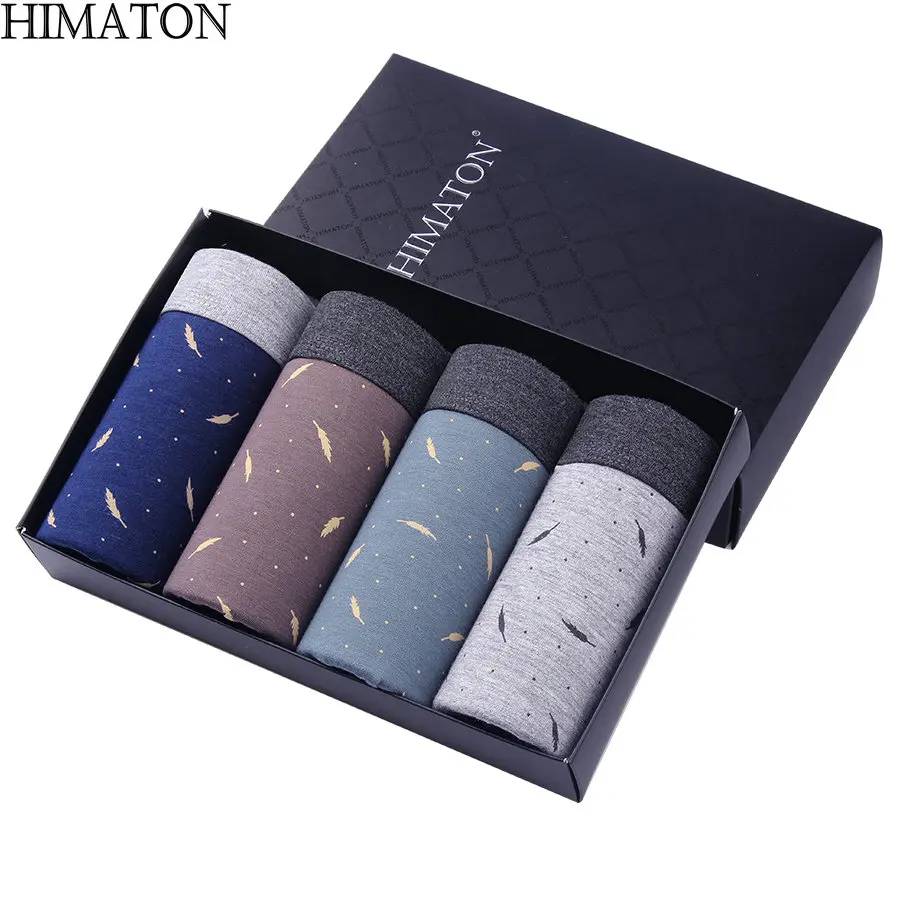 Himaton распродажа мужское нижнее белье боксеры сексуальные 6XL хлопок Cueca Masculina Homme