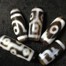 Тибет ДЗИ 2 3 6 9 глаз древний дзи Натуральный Полудрагоценный Камень Длинные бусины бочки для изготовления ювелирных изделий с бусинами