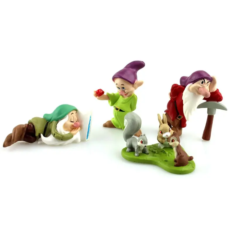 Disney Классические игрушки 8 шт./компл. 5 10 см ПВХ Принцесса Белоснежка и семь