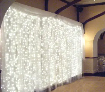 

3M x 3M 300 LED Home Outdoor Holiday Christmas Decorative Wedding xmas String Fairy Curtain Garlands Strip Party Lights