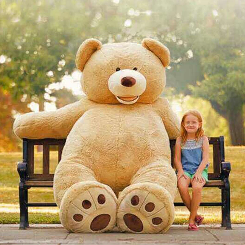

America bear Huge big 260cm/102" Stuffed animal teddy bear cover plush soft toy doll pillow cover(without stuff) kids baby gift