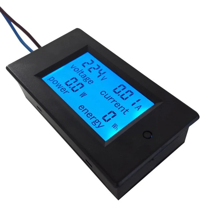 

2018 LCD Digital 20A Volt Watt Power Meter Ammeter Voltmeter LED Power Panel Meter Monitor AC 80-260V