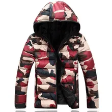 OLGITUM 2017 Winter jacket Men casual with hoodies outwear Warm Coat Male Warm Down Jacket Men’s clothing Solid men outwear