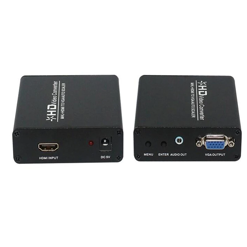 Конвертер HDMI VGA 1080 p HDMI к VGA скалер конвертер для PS4 pro apple tv Google хром ПК ноутбук
