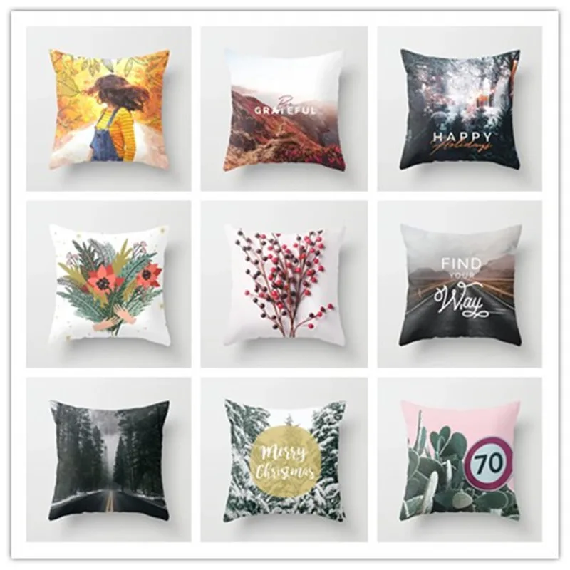 2019 غطاء الوسادة كسوة وسائد للزينة الشمال البوليستر الحديثة المنزل كنبة مكتب كرسي ديكور 45*45 سنتيمتر