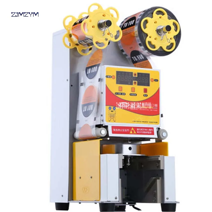 Automatic Full Container Sealer Bubble Tea Drinking Juice Cup Plastic