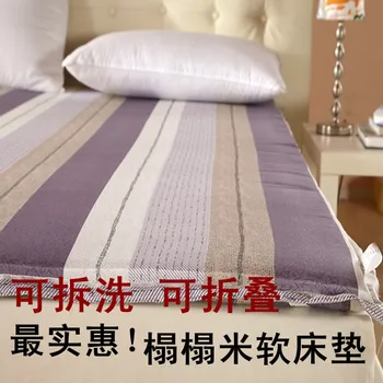 

Tatami mattress folding bed unpick and wash mat single double thickening sponge