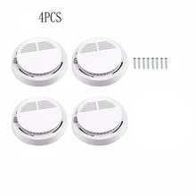 4 шт./лот детектор дыма пожарный детектор сигнализации чувствительный фотоэлектрический независимый пожарный датчик дыма для дома и офиса магазин отеля