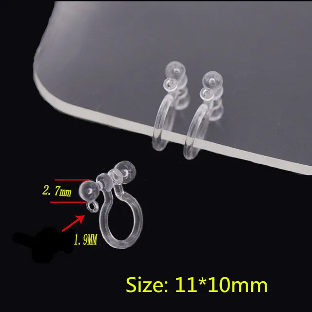 200 Fermoirs Caoutchouc Transparent Pour Boucles D'oreilles - Hypoallergénique, Souple, Sécurité - Tige Standard