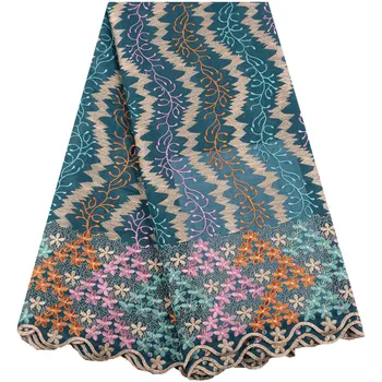 

2019 New Stale African Lace Fabric 2019 Embroidered Nigerian Cotton Laces Fabric High Quality French Tulle Lace FabricA1509