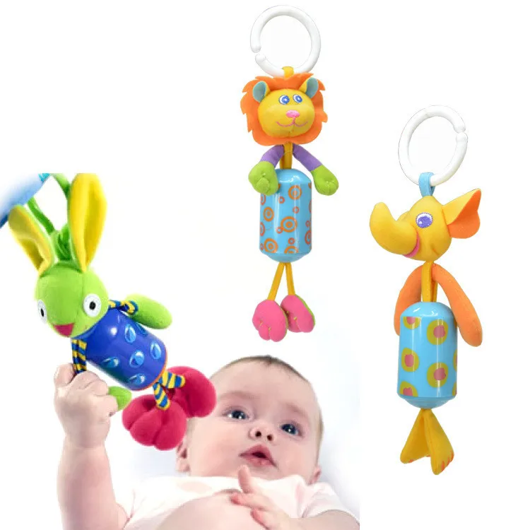 Бренд новорожденных кровать колокольчик погремушка игрушки Мобильный ребенок игрушки 0-12 месяцев мультфильм животное игрушка на коляску подвесная