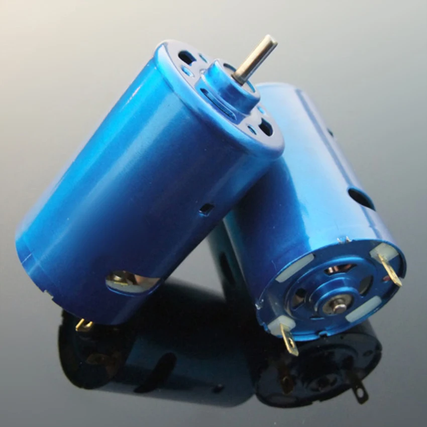 

1pc Super Speed Blue Shell 550 DC MOTOR with Fan High Torque Ferromagnetic Model Car Ship Power Motor DIY Technology Making