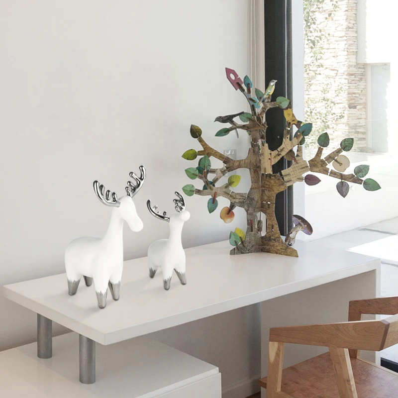 

AIMS Small ornaments are lovely deer animal room room table decoration