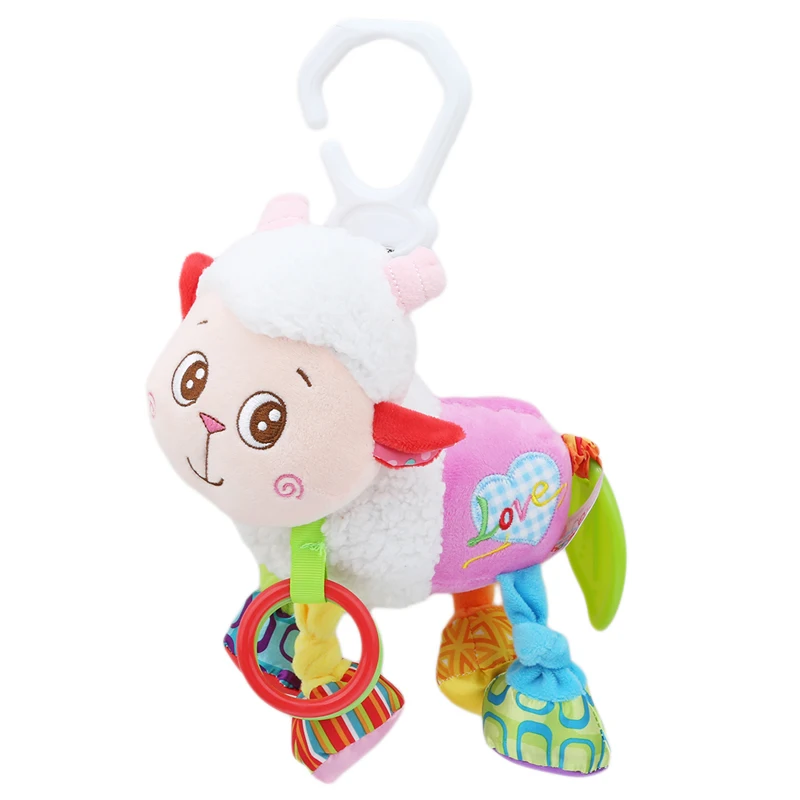 Baby Toys Stroller Cot Bed Hanging Crib Mobile Soft Lamb Sheep Rattle
