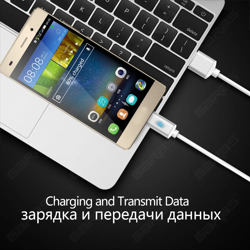 GARAS Магнитный usb type-C кабель USB-C/type-C быстрое зарядное устройство адаптер магнит Дата кабели для мобильных телефонов для Xiaomi/huawei type-C кабель