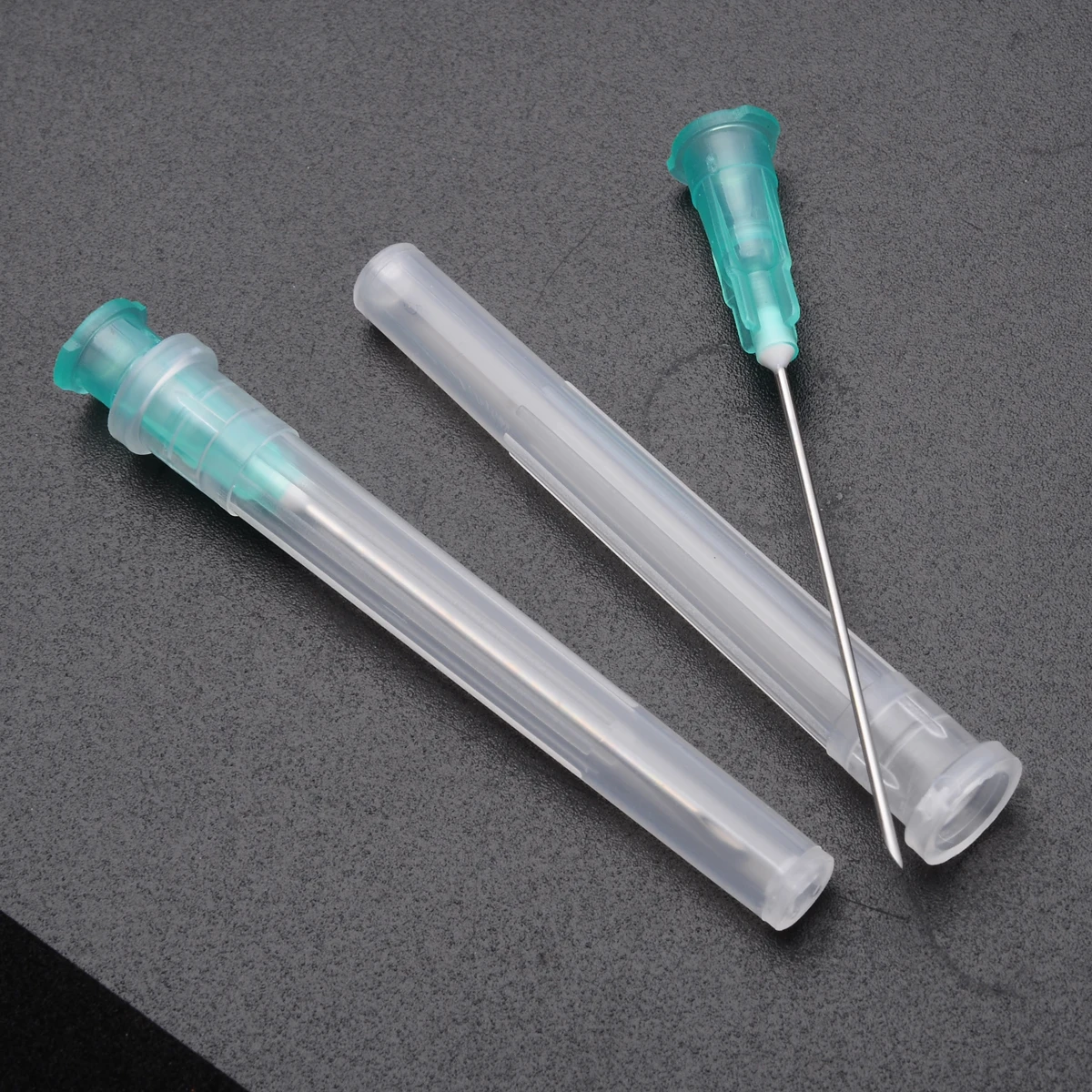 1 Set Transparent Syringe Dispensing Syringes Needles 10pcs 1.25" Blue 23G & 10pcs 1.5" 21G Green Needle Measuring Tool